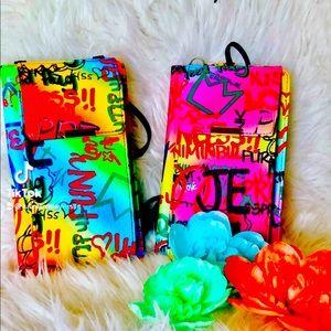 Crossbody wallet cell phone and credit card carrier